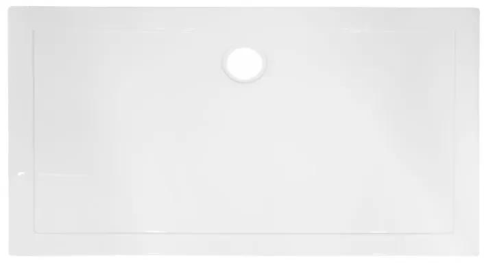 AQUAMARIN Cuva de duș 121 x 71 cm, dreptunghiulară