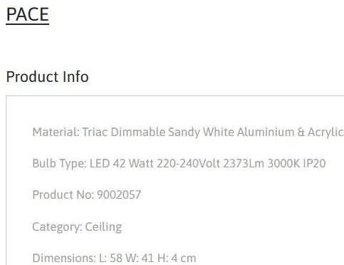 Lustra aplicata LED moderna design geometric PACE