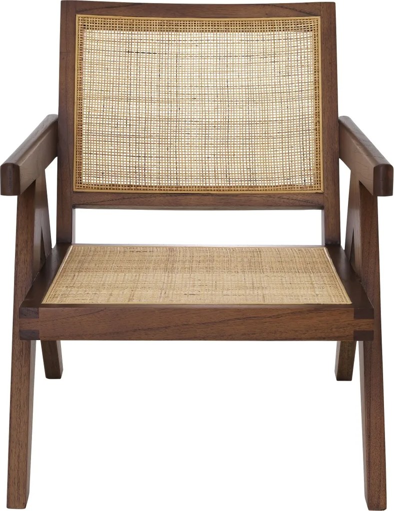 Fotoliu cu brate design vintage Aristide, maro 114620 HZ