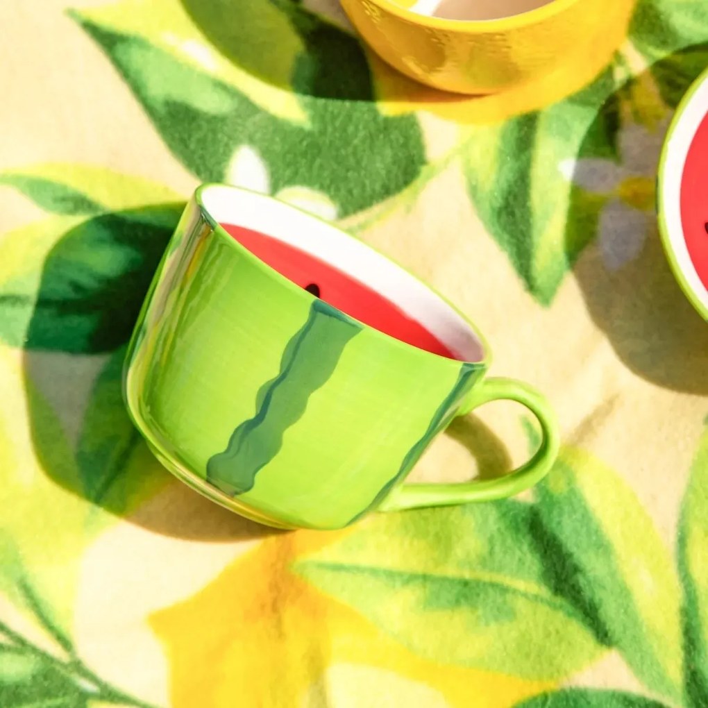 Altom Set de căni jumbo din ceramică Tropicanapepene galben 470 ml, 2 buc.