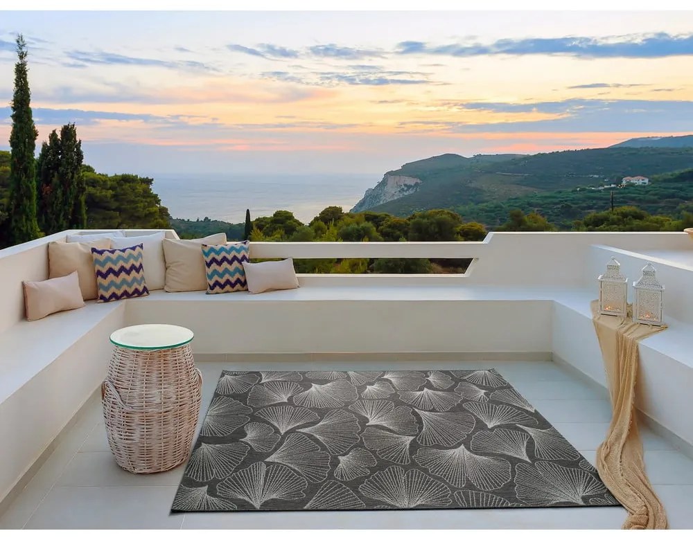Covor de exterior Universal Tokio, 80 x 150 cm, gri închis