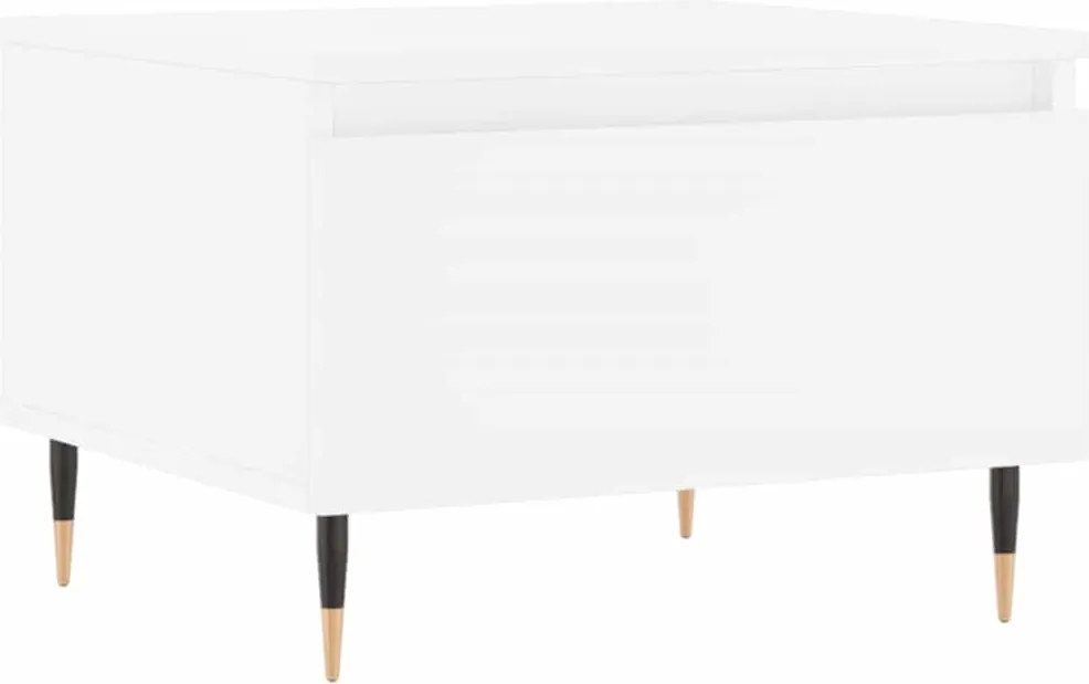 vidaXL Măsuță de cafea, alb, 50x46x35 cm, lemn prelucrat