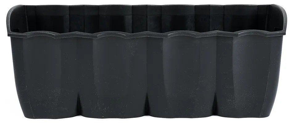 Ghiveci de balcon, pe balustradă, Gri închis 18 l, 18 l