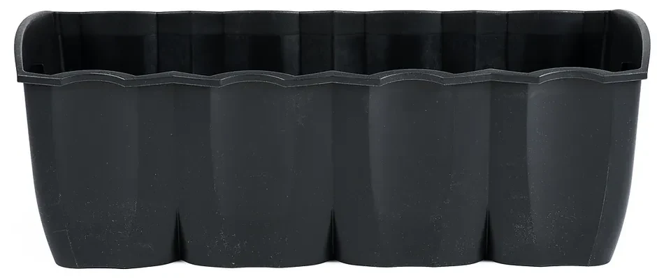 Ghiveci de balcon, pe balustradă, Gri închis 18 l, 18 l