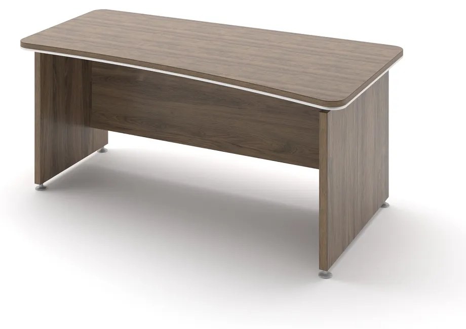 Birou ergonomic TopOffice 180 x 94,8 cm, dreapta, stejar Charleston