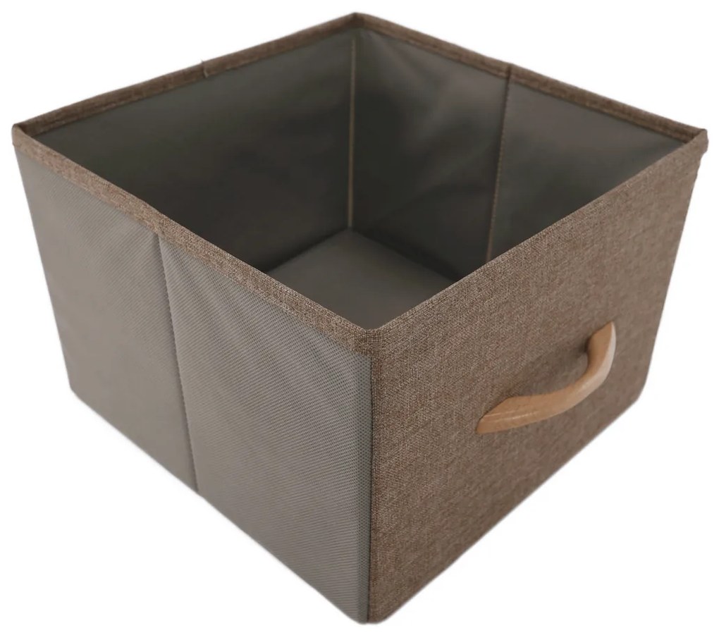 Comodă cu sertare din material textil HAZEL TIP 1,maro, L