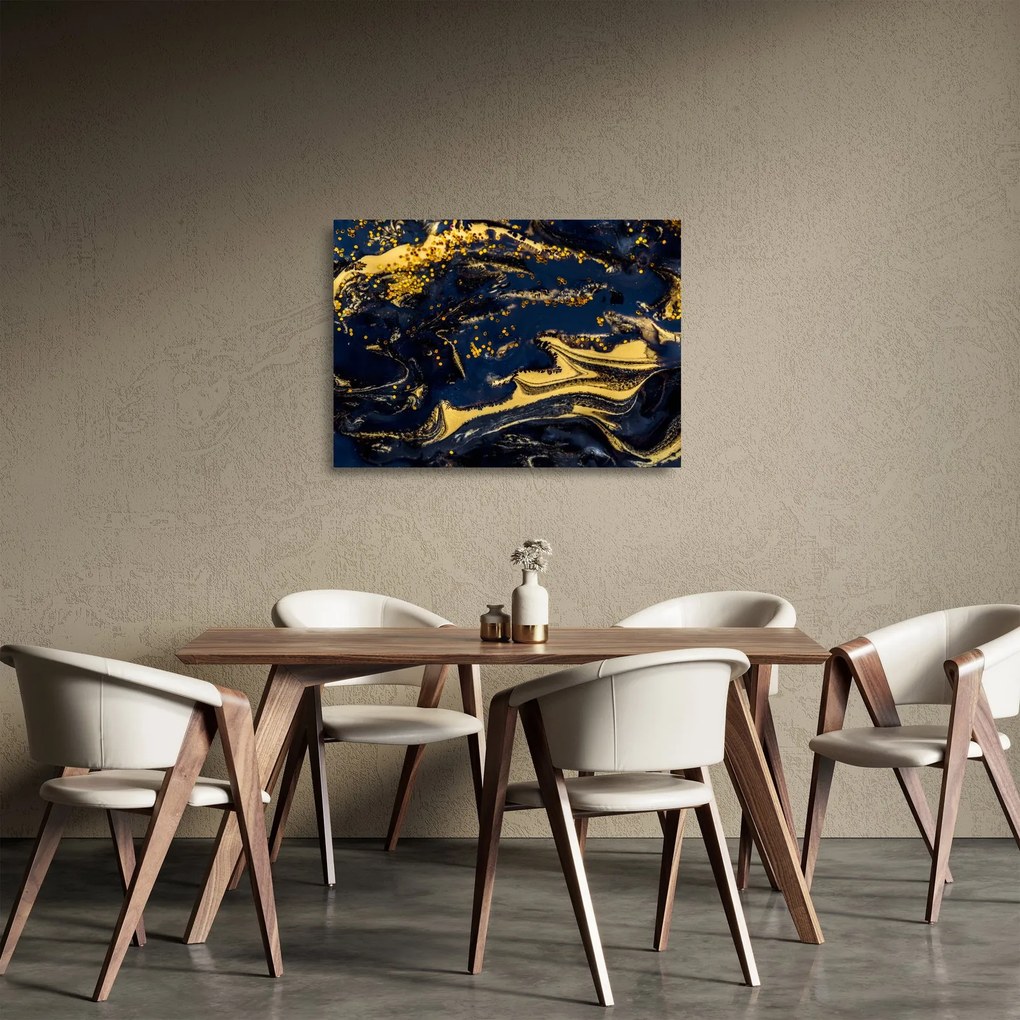 Tablou pe sticlă abstracției (70x50 cm)