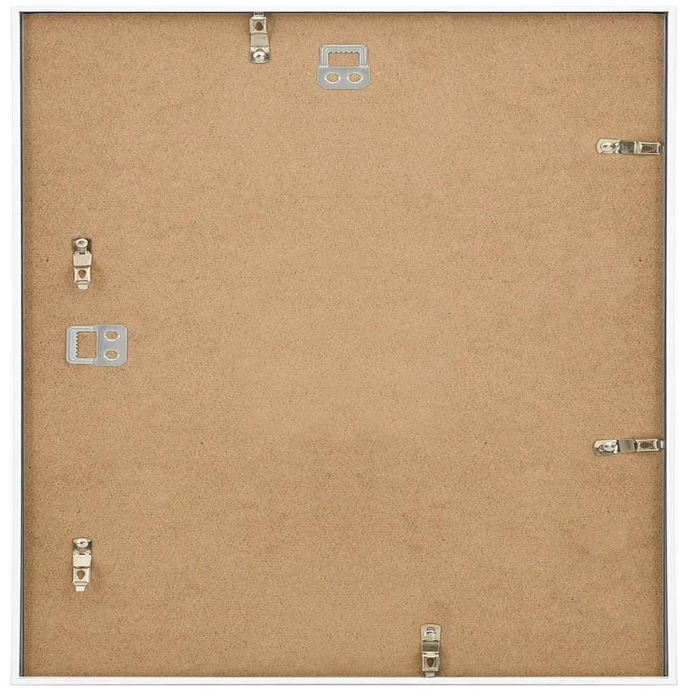 Rame foto colaj pentru perete masa, 3 buc., alb, 50x50 cm, MDF 3, Alb, 50 x 50 cm