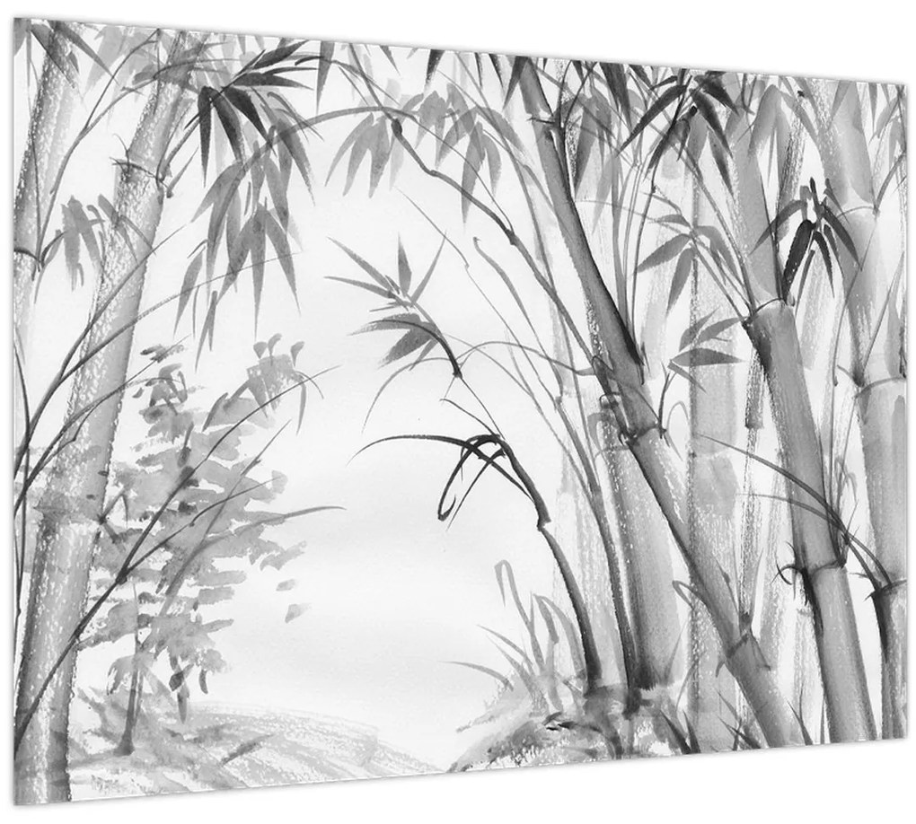 Tablou - Pădure de bambus (70x50 cm)