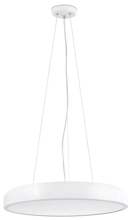 Lustra LED suspendata design circular COCOTTE D-43cm alb