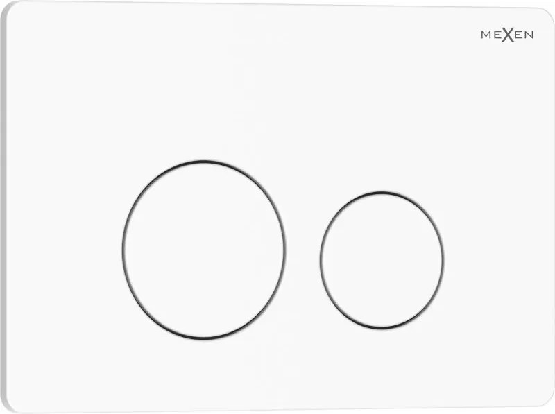 Mexen Tex 06 buton de spălare oțel inoxidabil, alb lucios - 6106-01