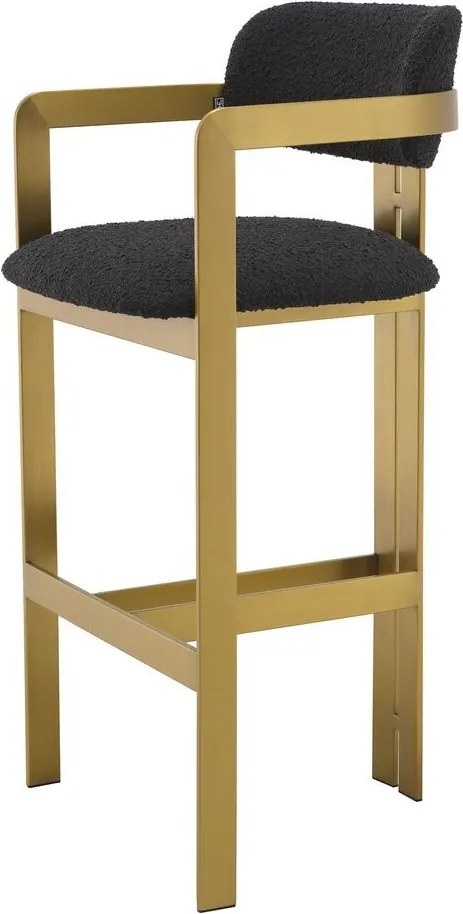 Scaun bar design LUX Donato, boucle negru 115837 HZ