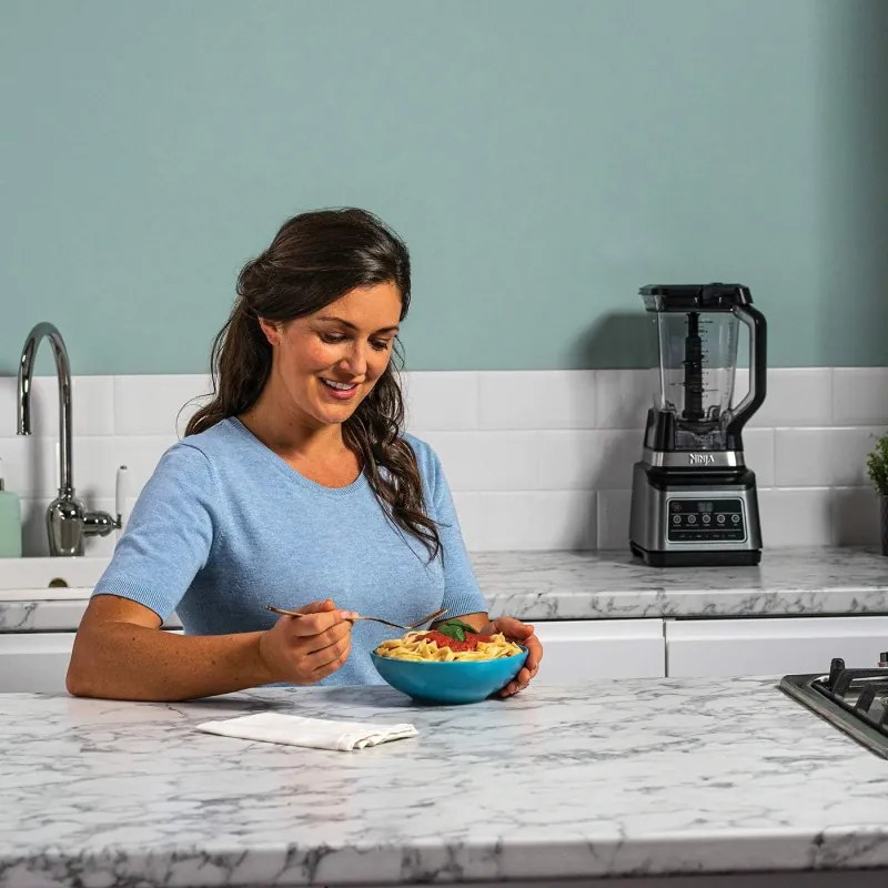Blender Ninja BN800EU, 1200W, 2.1L, 3in1, Auto-iQ, 3 viteze, 21.000 rpm, Fara BPA, Zdrobire gheata, Negru