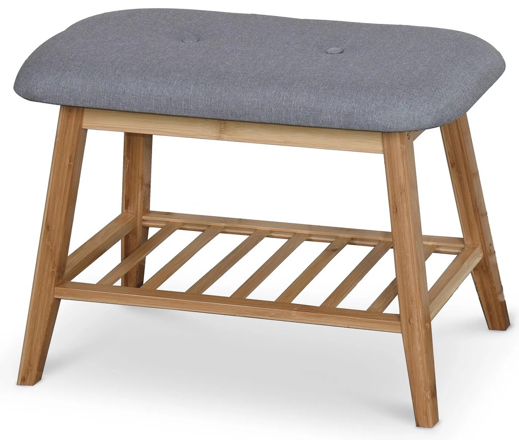 Banca Culoare Gri constructie din Bambus, ST14