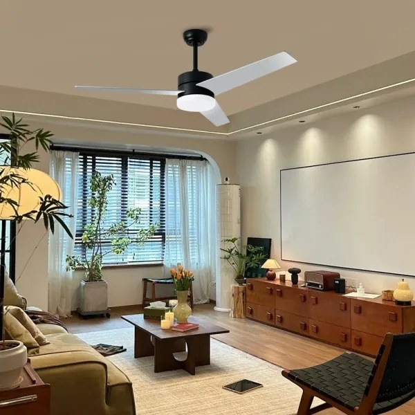 Immax NEO 07285L - Ventilator de tavan LED+CCT dimabil cu viteze variabile, 24W/230V, Wi-Fi Tuya + telecomandă