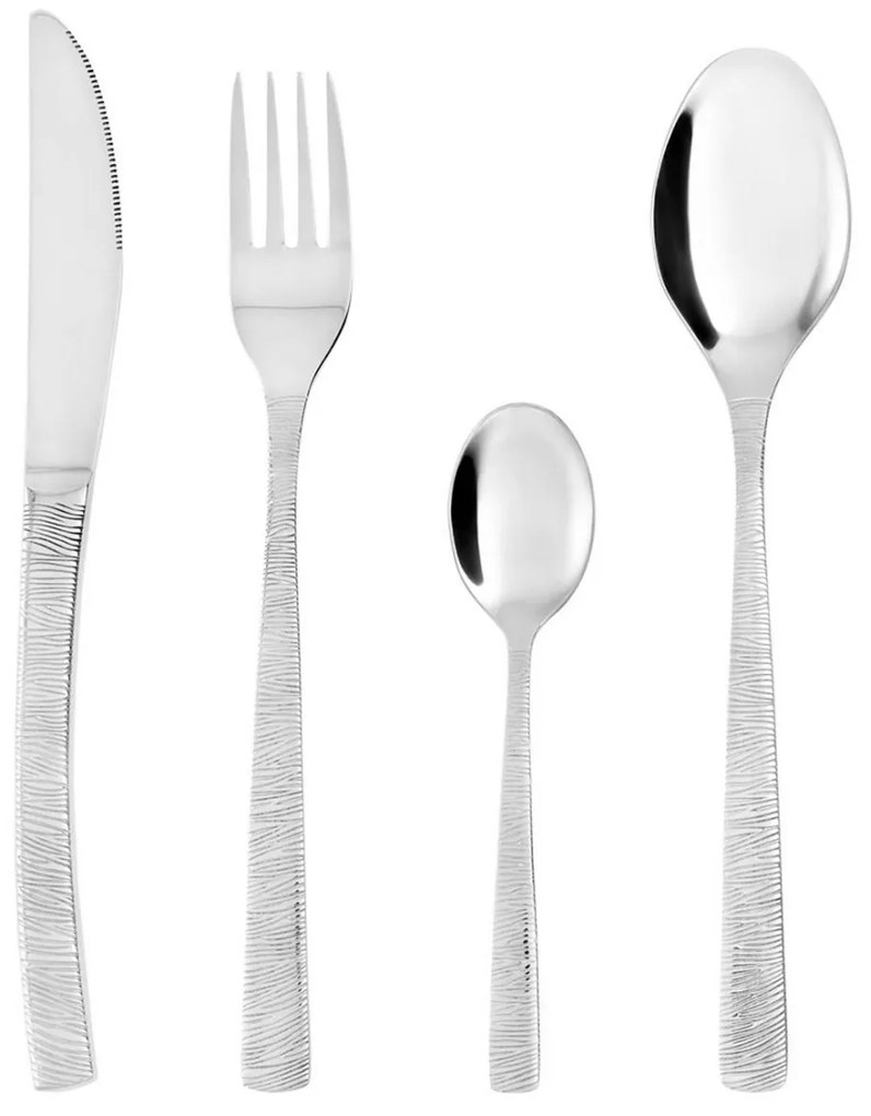 Set tacamuri inox, 24 piese, 6 persoane, River