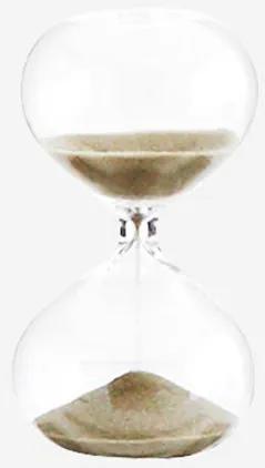 Clepsidra din sticla cu nisip maro 10 cm Brown Sand Madam Stoltz