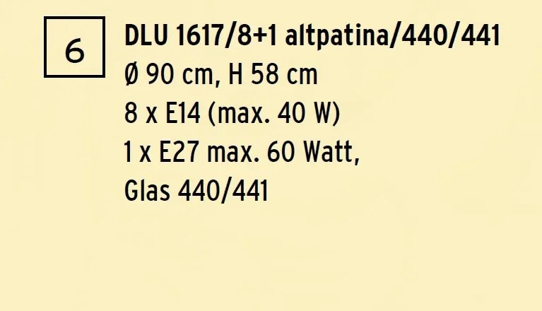 Candelabru aplicat stil mediteranean clasic de lux Tosca 9L