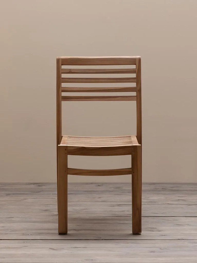 Scaun dining stivuibil maro din lemn de tec Tirama