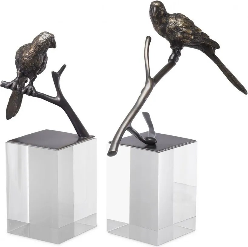 Set de 2 obiecte decorative LUX Morgana, bronz 114143 HZ