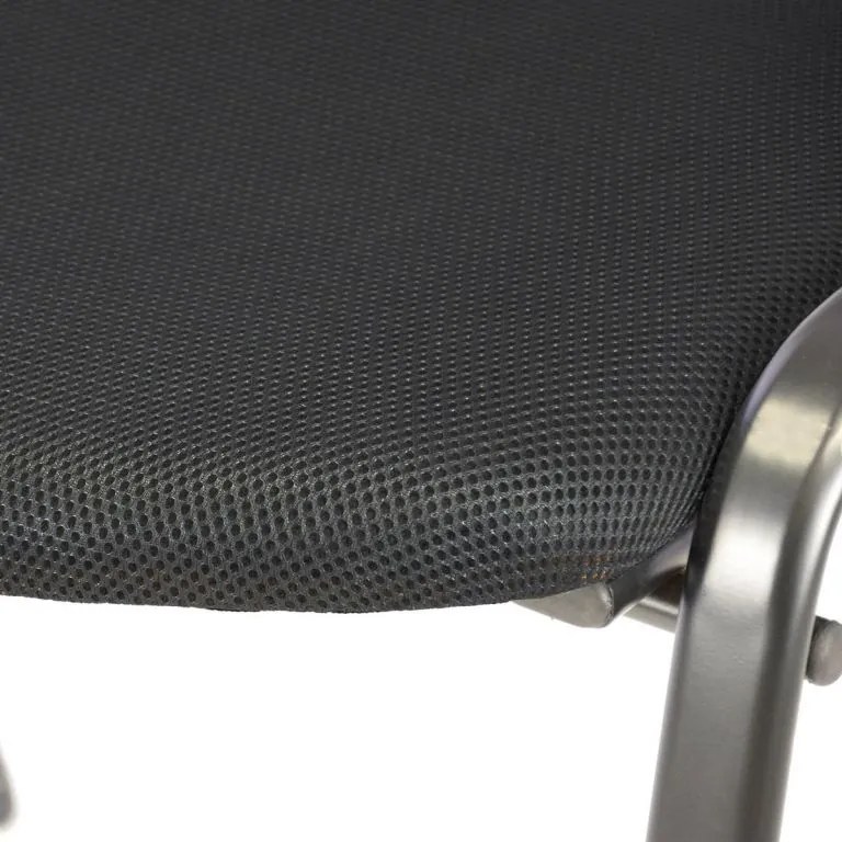 Set scaune stivuibile - 8 buc, negre