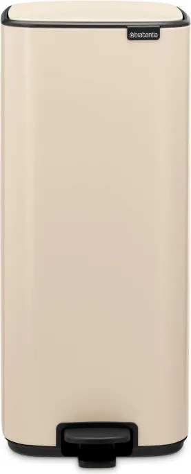 Cos de gunoi Brabantia Bo Pedal 1010124, 30 L, Inchidere usoara, Baza antiderapanta, Bej