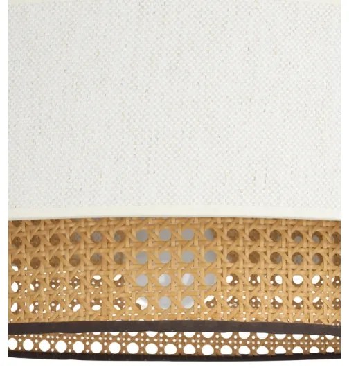 Plafonieră NATIA, 1 x E27, 60 W, 230 V, Ø 45 cm, alb/maro