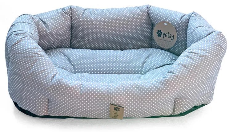 Culcuş pentru câine PUNCTE mărime M - 65 x 50 cm