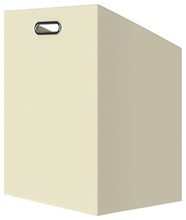 Raft de bambus cu coș de rufe DORIS, 40x30x95cm, maro/crem Casaria