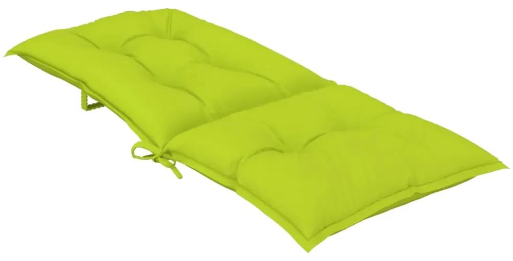 Perne pentru scaun de gradina, 4 buc., verde aprins 120x50x7 cm 4, verde aprins, 120 x 50 x 7 cm