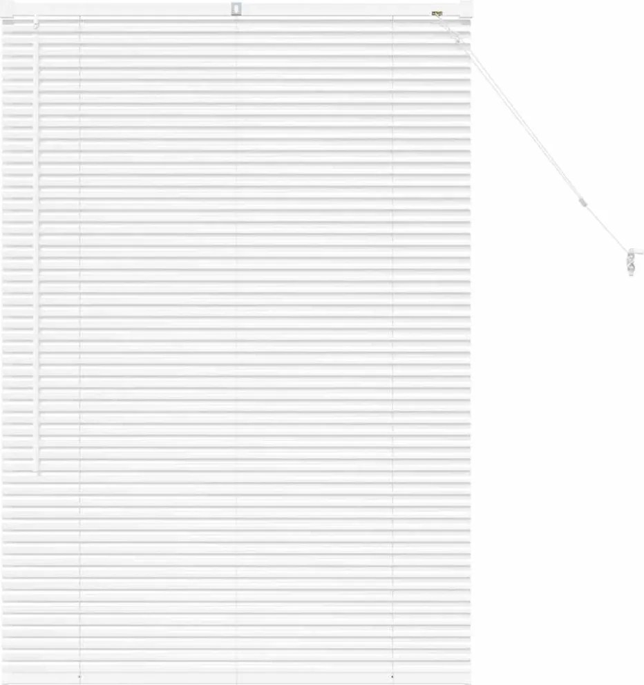 vidaXL Jaluzele venetiene Manual Alb 130 x 90 cm Aluminiu