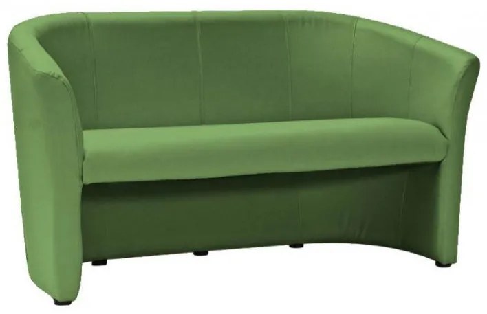 Canapea verde din piele ecologica si metal pentru 3 persoane Wenge Signal Meble