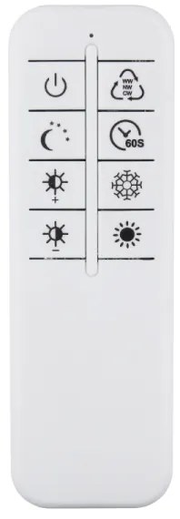 Globo 48466-70A - Plafonieră LED dimmabilă INVERTINA LED/70W/230V argintie + telecomandă