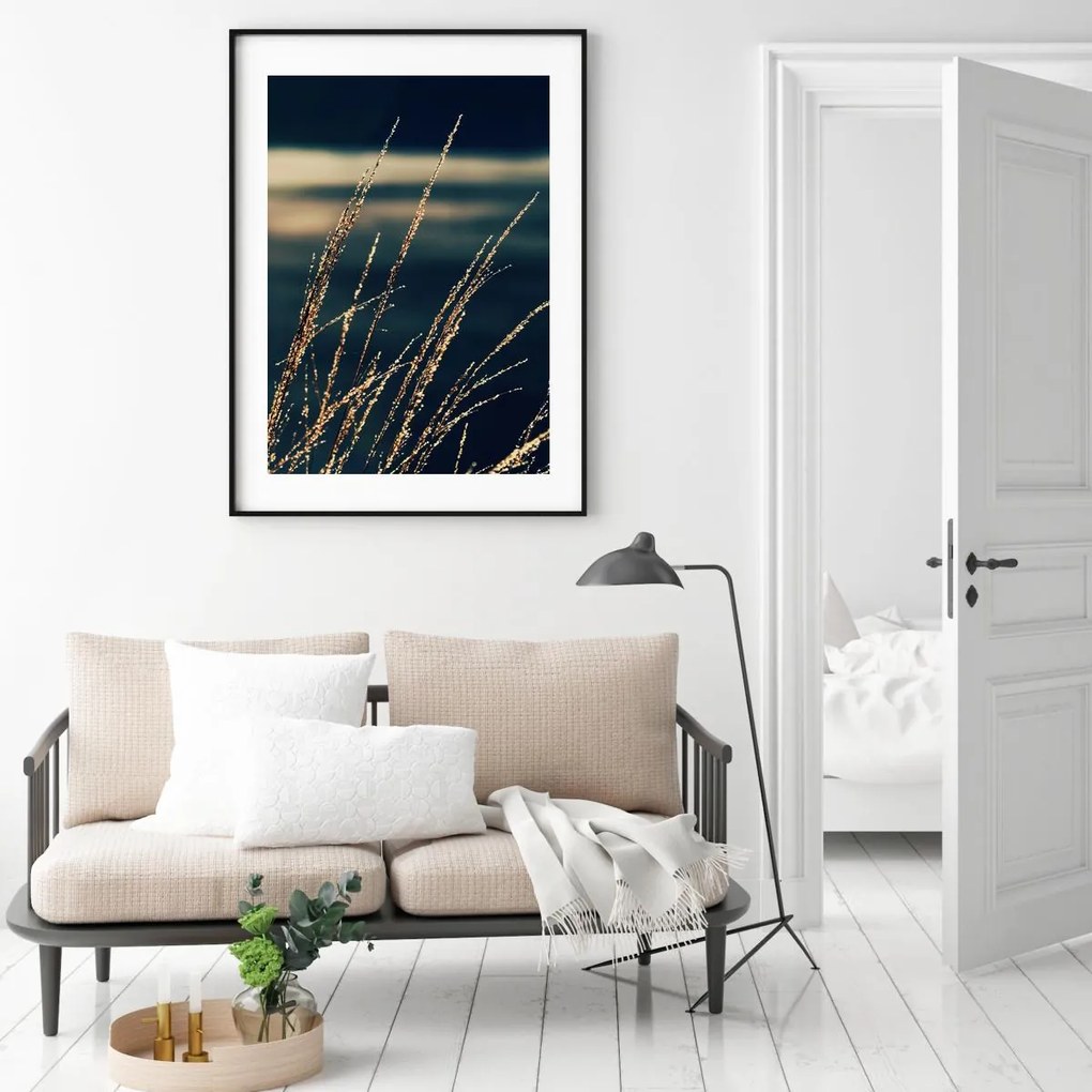 Poster - Detaliu de ierburi de apă (A4)