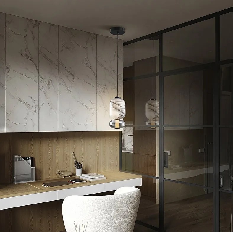 Lustra, Pendul LED moderna Bianca
