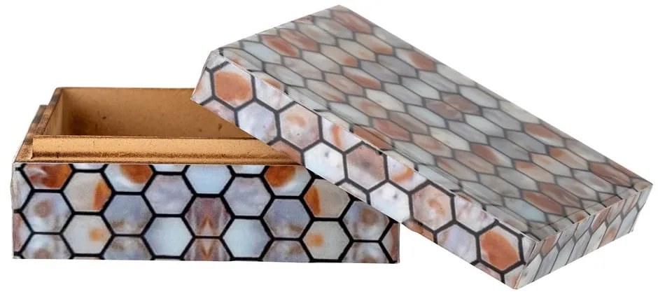 Cutie de depozitare din polirășină decorativă 13x10x5 cm Domino – Bloomingville