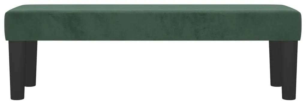 Banca, verde inchis, 100x30x30 cm, catifea Verde inchis, 100 x 30 x 30 cm