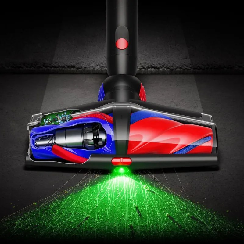 Aspirator vertical Dyson V16 Piston Submarine 492969-01, 315AW, 900W, 1.3L, 70 min, CleanCompaktor™, Hyperdymium™, Umed/uscat, HEPA, LCD, Negru/Cupru