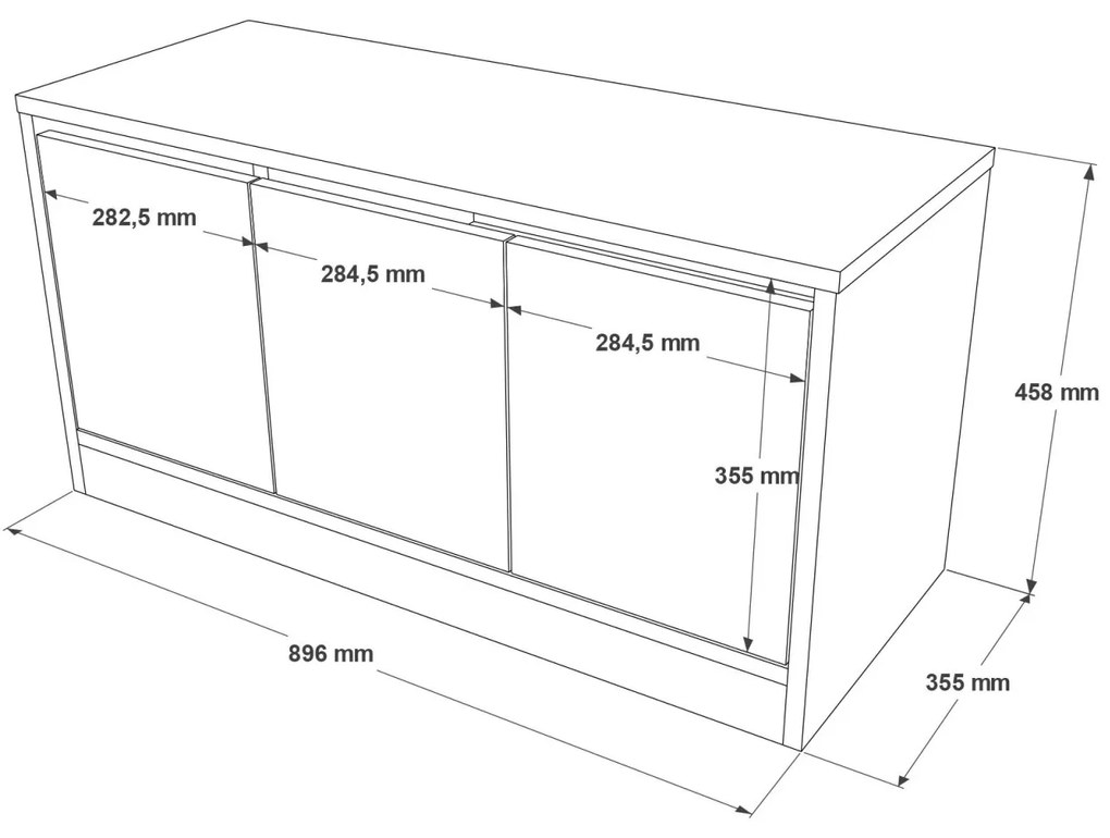 Dulap de pantofi cu bancheta Mr2 Alb 89.6x45.8x35.5 cm