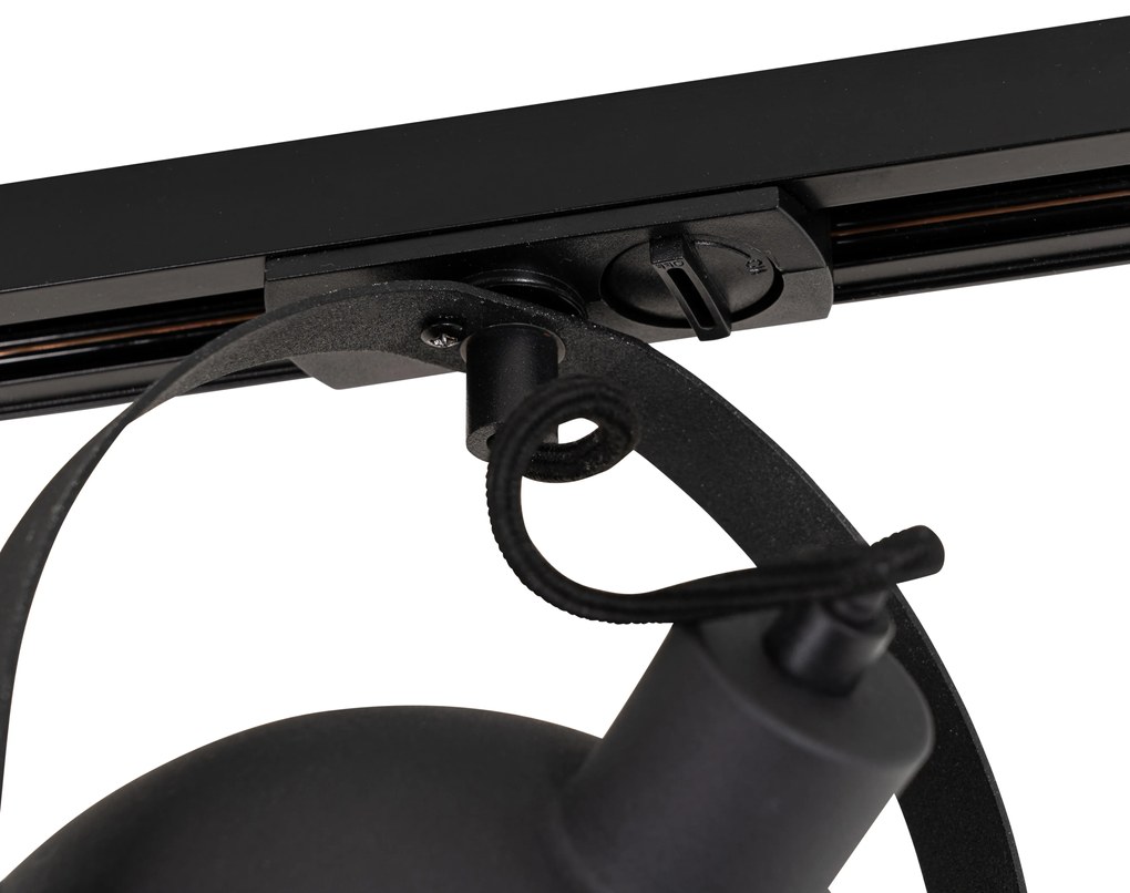 Spot industrial monofazat negru cu interior auriu - Magnax