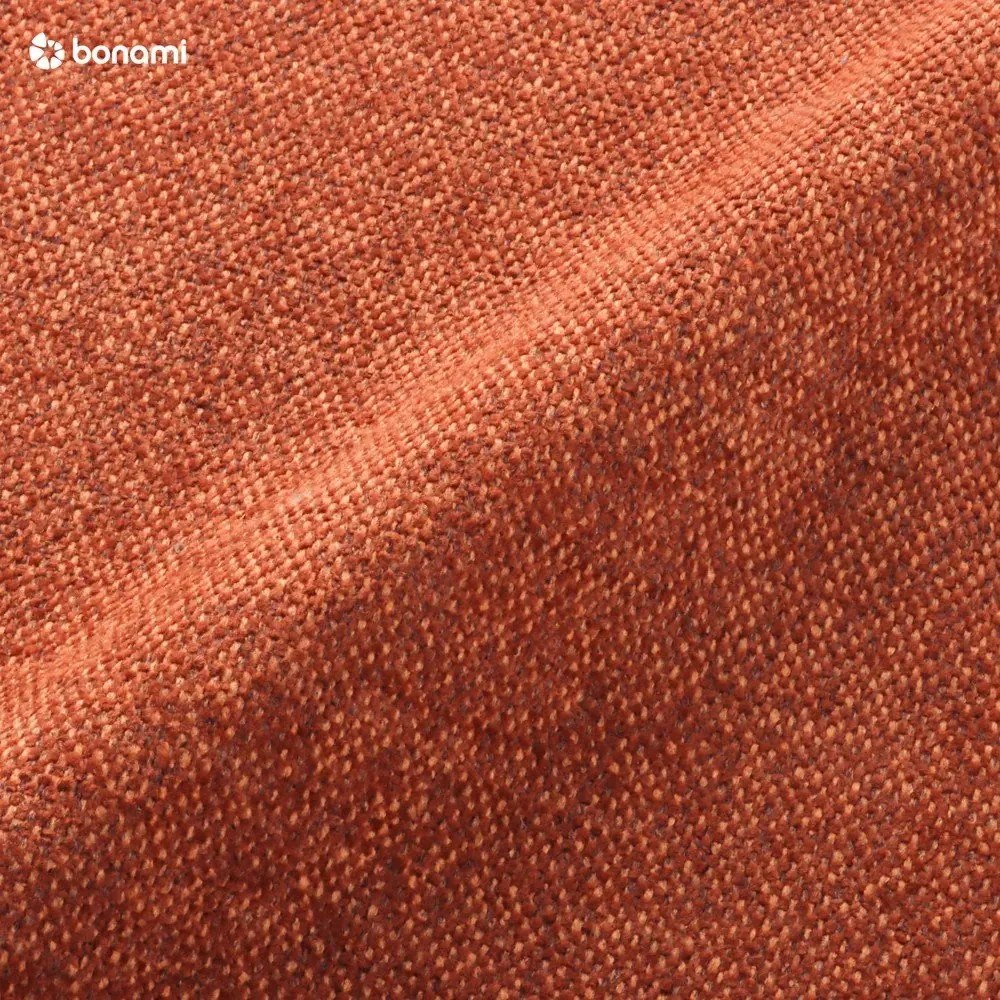 Colțar extensibil cu șezlong pe partea stângă Miuform Scandic Lagom L, portocaliu închis