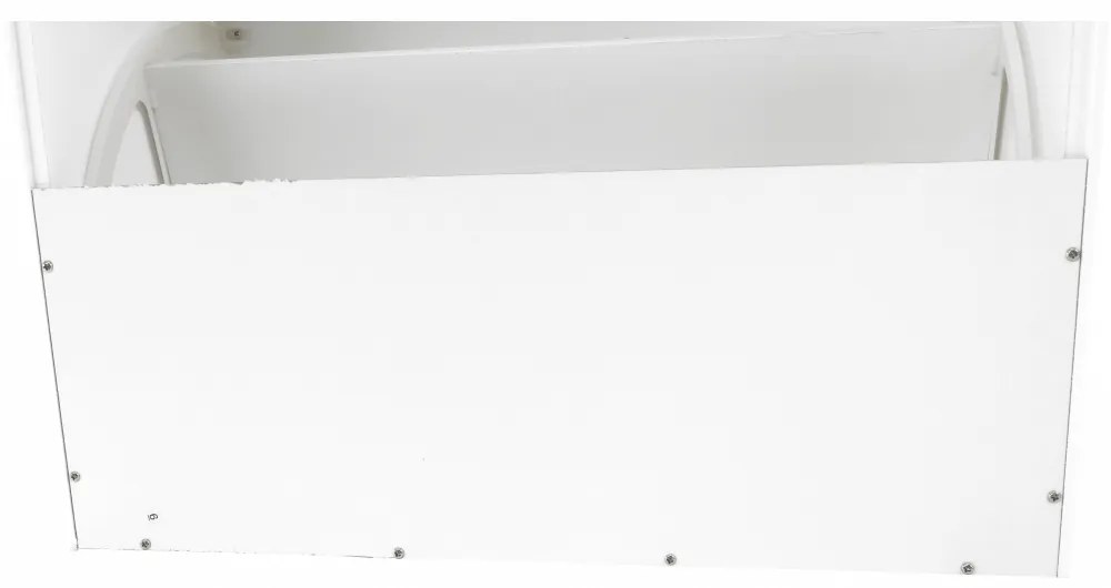 Pantofar, 3 compartimente, alb, mdf alb