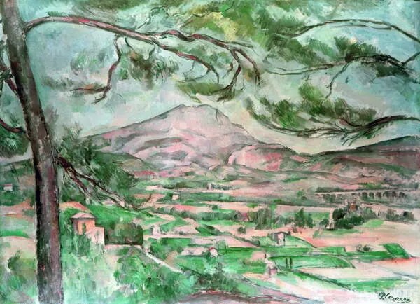 Reproducere Montagne Sainte-Victoire with Large Pine, Cezanne, Paul