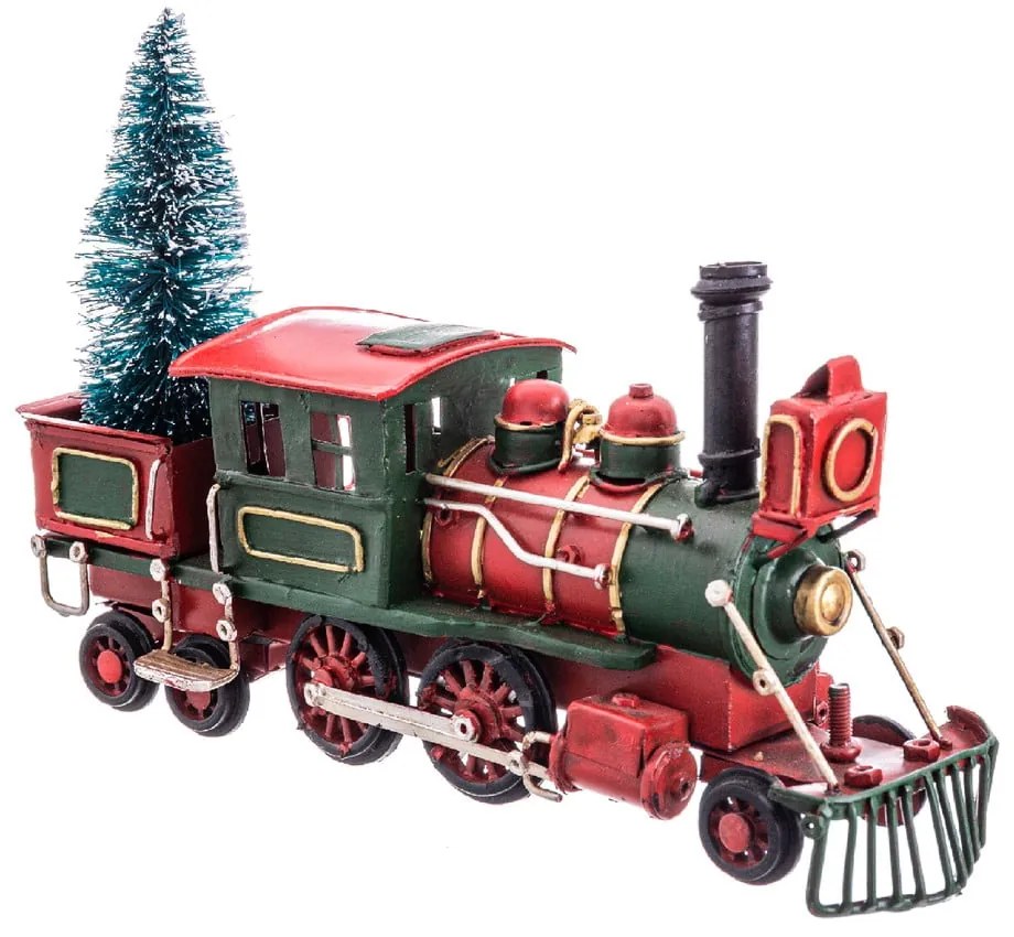 Figurină de Crăciun din metal (înălțime 13 cm) Train – Casa Selección