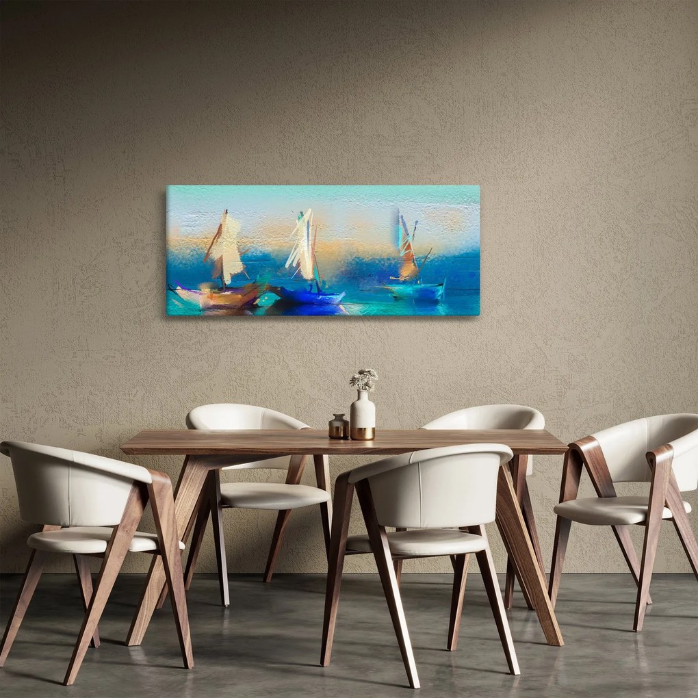 Tablou - Peisaj pictură, pictură (120x50 cm)
