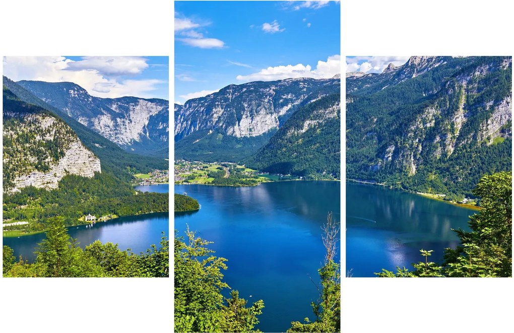 Tablou - Lacul Hallstatt, Hallstatt, Austria (90x60 cm)