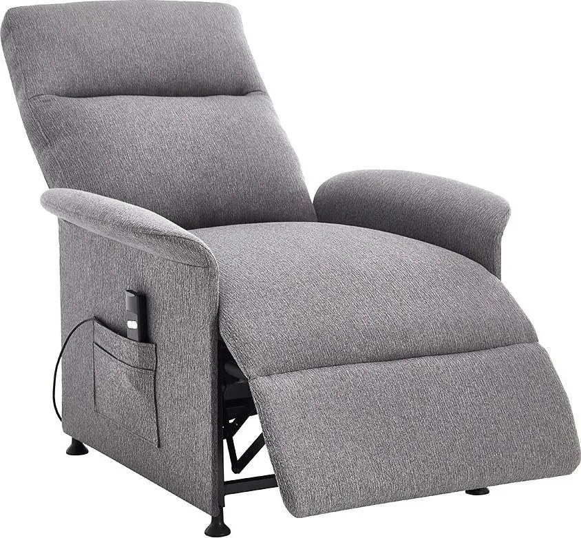 Fotoliu de relaxare reglabil electric Catini ELYSIO gri deschis