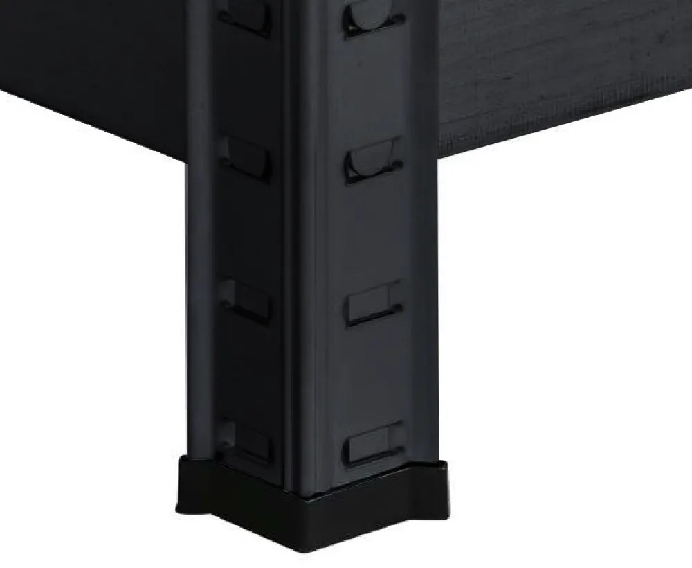 Raft rezistent 180x90x40 cm 175 kg negru