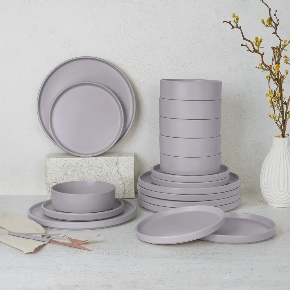 Set farfurii 18 piese Taupe Berlinger Haus BH 10006