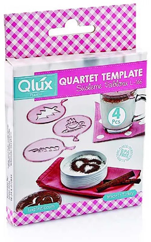 SET 4 BUC FORME ORNAT CAPUCCINO